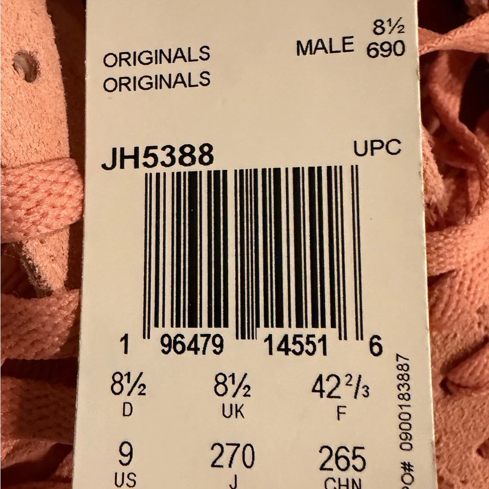 Adidas Gazelle Pink and Black Sneakers Mens Size‎ 9 NWT - Picture 8 of 10